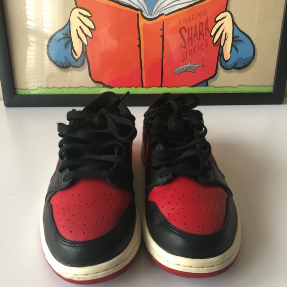 Nike Air Jordan 1 Low “ BRED” Size 8.5 VNDS - Picture 3 of 7
